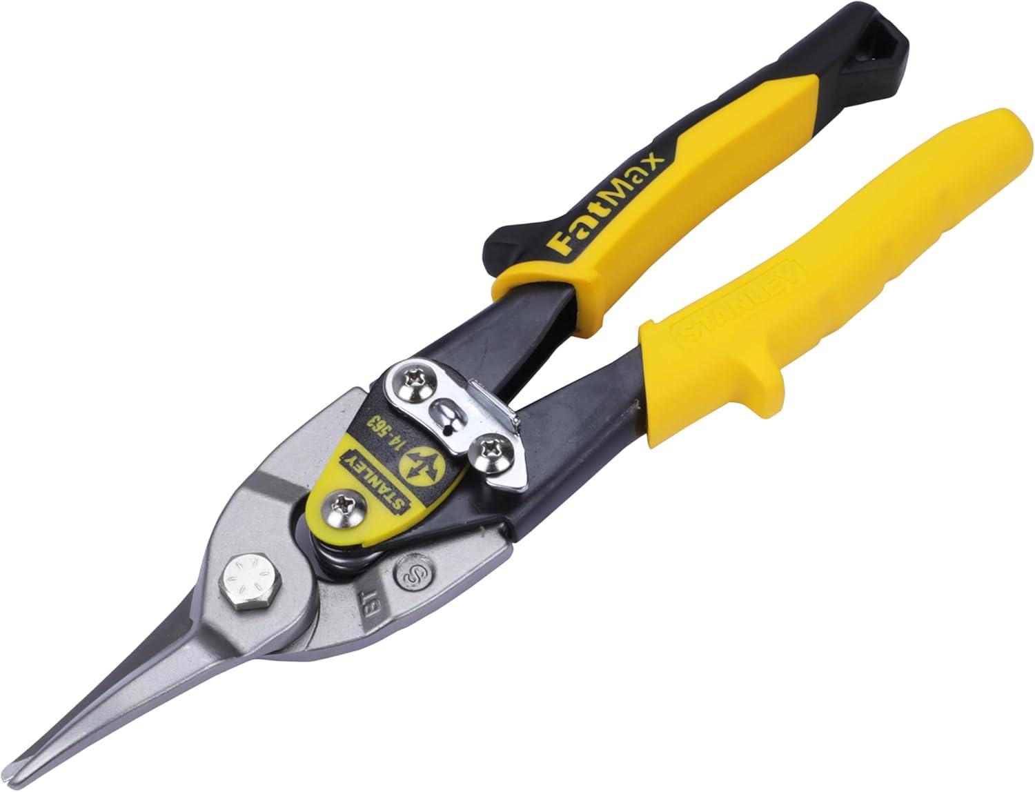 STANLEY - Yellow Aviation Snips Straight Cut 250mm (10in)