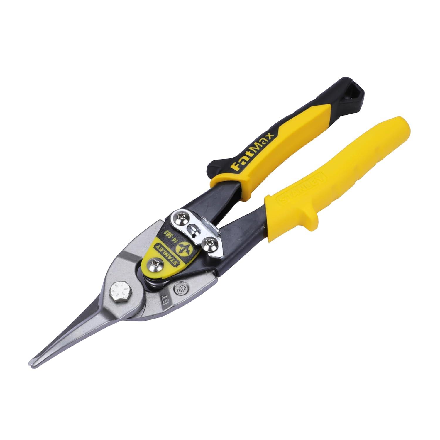 STANLEY - Yellow Aviation Snips Straight Cut 250mm (10in)