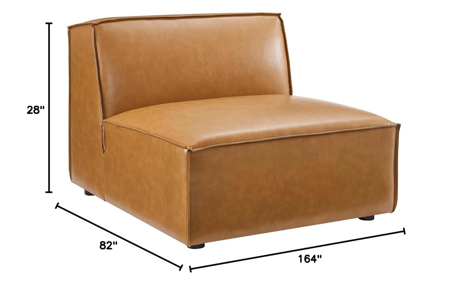 Modway Modway Restore 5-Piece Vegan Leather Sectional Sofa