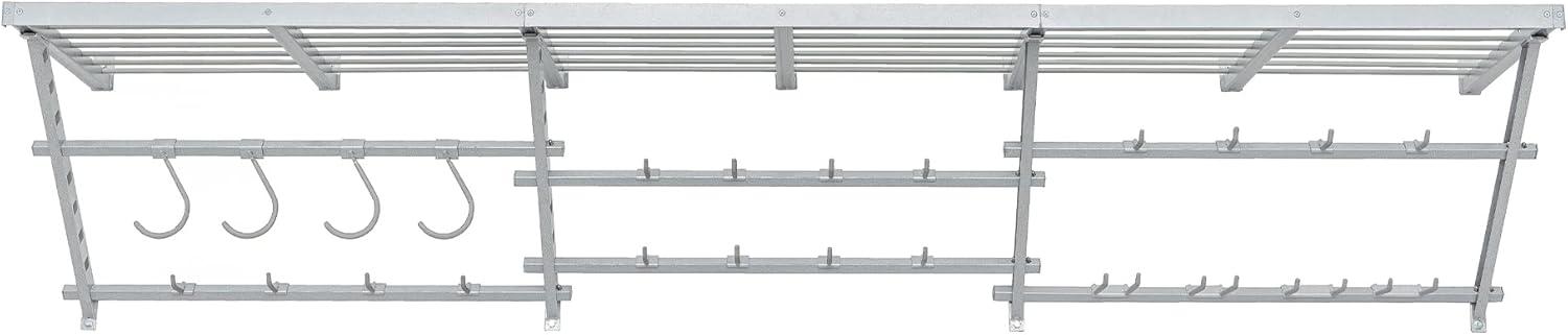 Garage Essentials 96" Adjustable Heavy-Duty Shelf Kit with Hooks