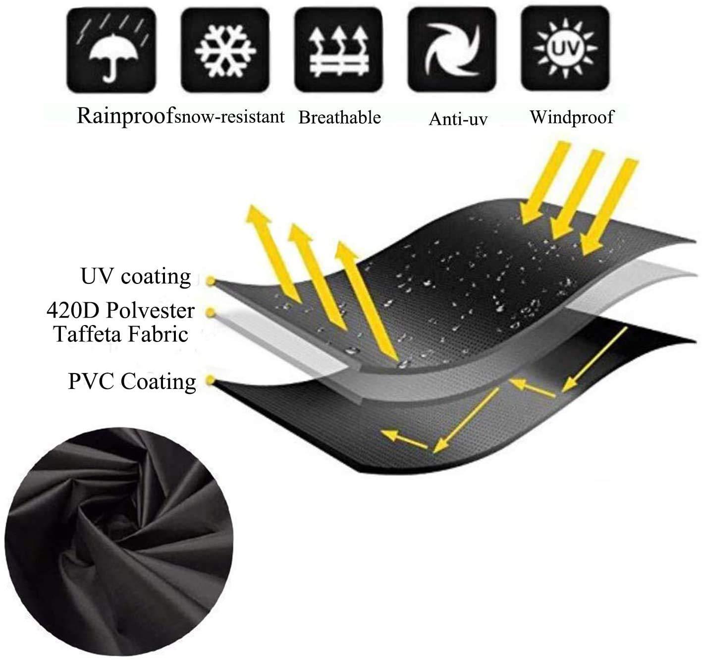 Outdoor Swing Cover 3 Triple Seater Hammock Cover Garden Swing Cover Garden Hammock Glider Chair Cover Patio Furniture Cover UV Resistant Swing Canopy Cover All Weather Protection