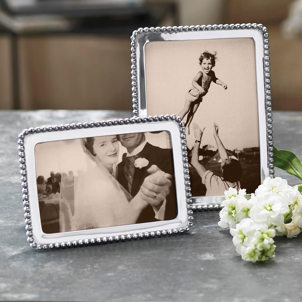 String Of Pearls Metal Picture Frame