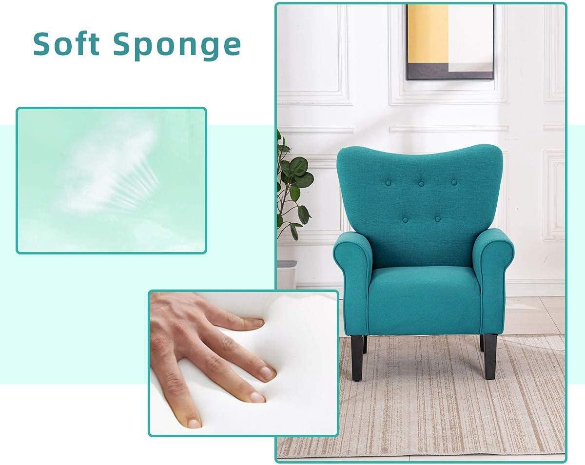 BELLEZE Accent Chair Armchair for Living Room - Allston (Mallard Teal)