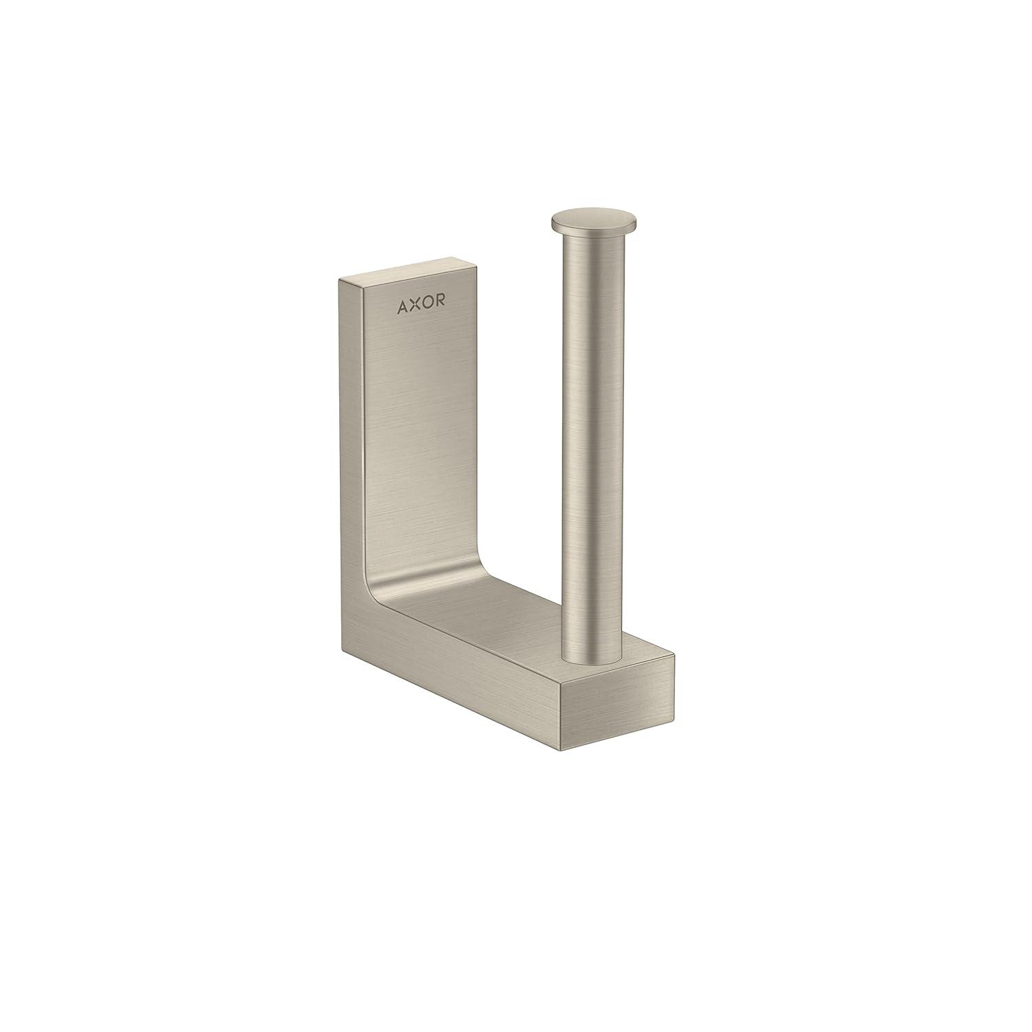Brushed Nickel Rectangular Spare Roll Holder