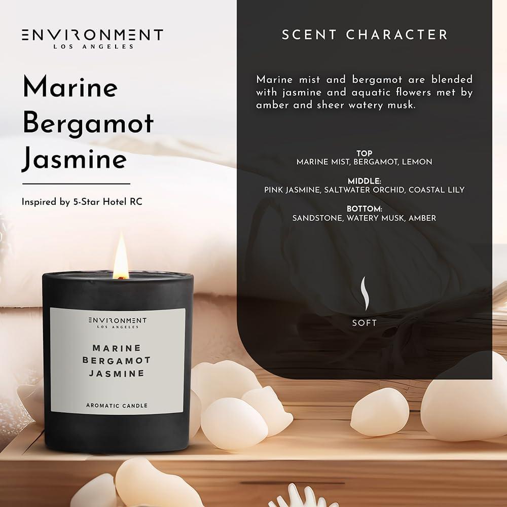ENVIRONMENT 8oz Candle Inspired by The Ritz Carlton Hotel® - Marine | Bergamot | Jasmine
