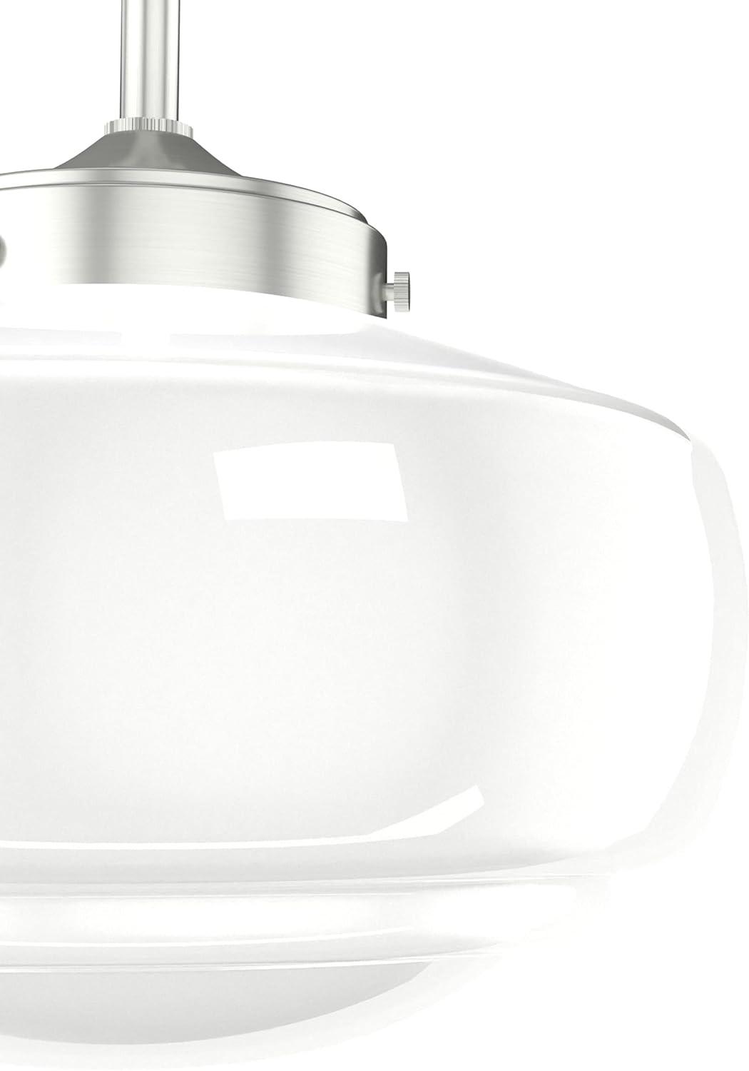 Saddle Creek 1 - Light Single Schoolhouse Pendant with Glass