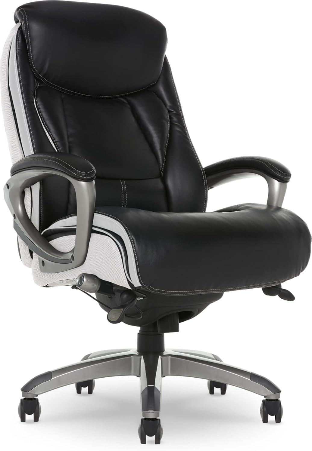 Serta Lautner Executive Office Chair, SmartLayers and ComfortCoils Technology, Adjustable Lumbar