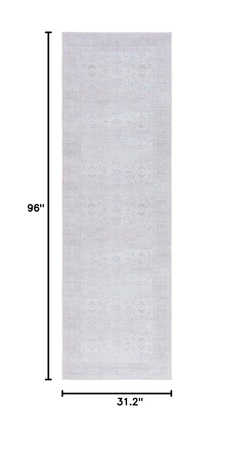 Tucson Vintage Persian TSN199 Power Loomed Machine Washable Skid-Resistant Indoor Runner Rug - Beige/Beige - 2'6"x8' - Safavieh