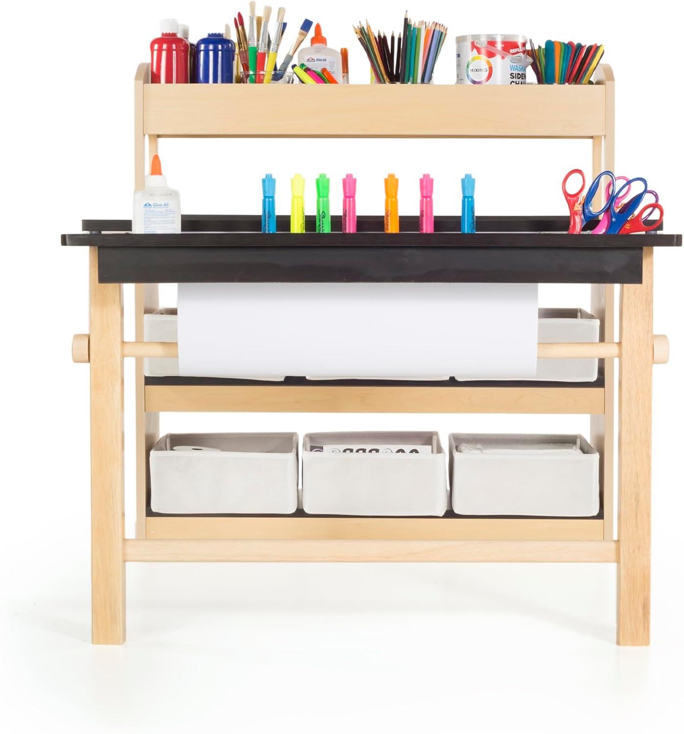 Kids Deluxe Art Center and Stool Set
