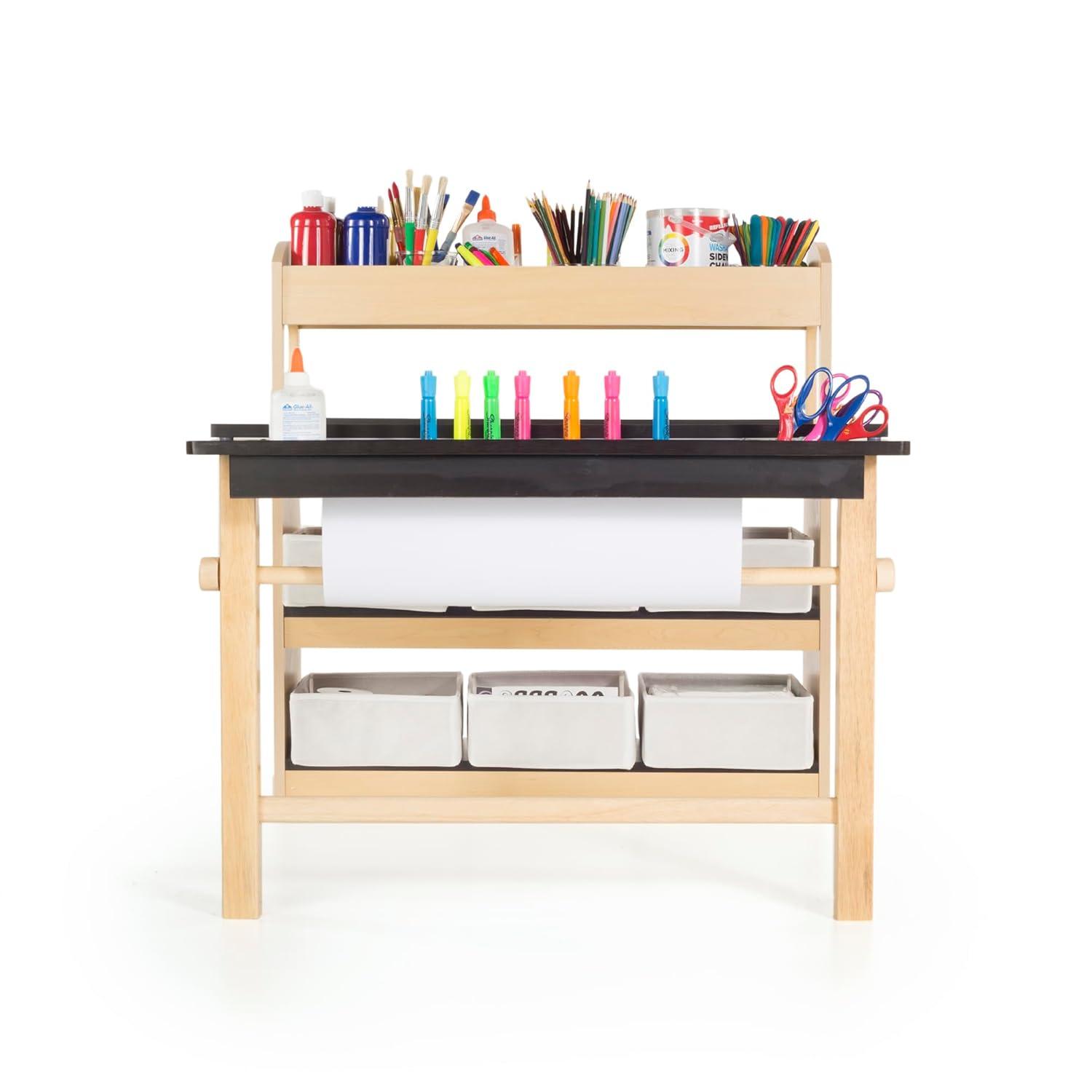 Kids Deluxe Art Center and Stool Set