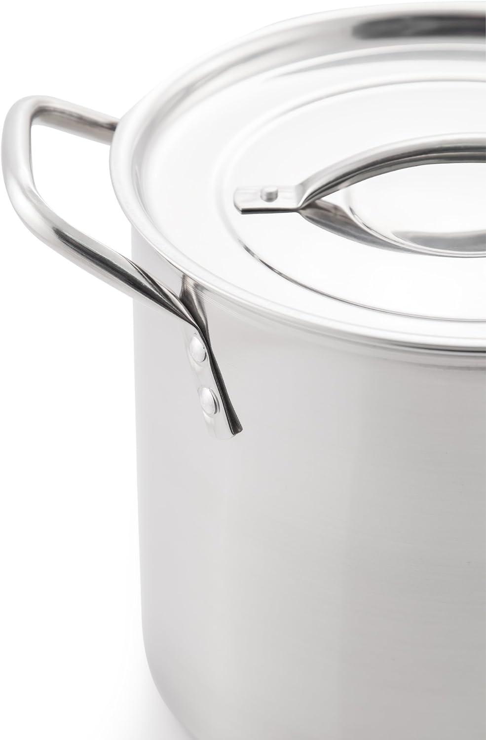 McSunley 8-Quart Stainless Steel Stock Pot with Handles