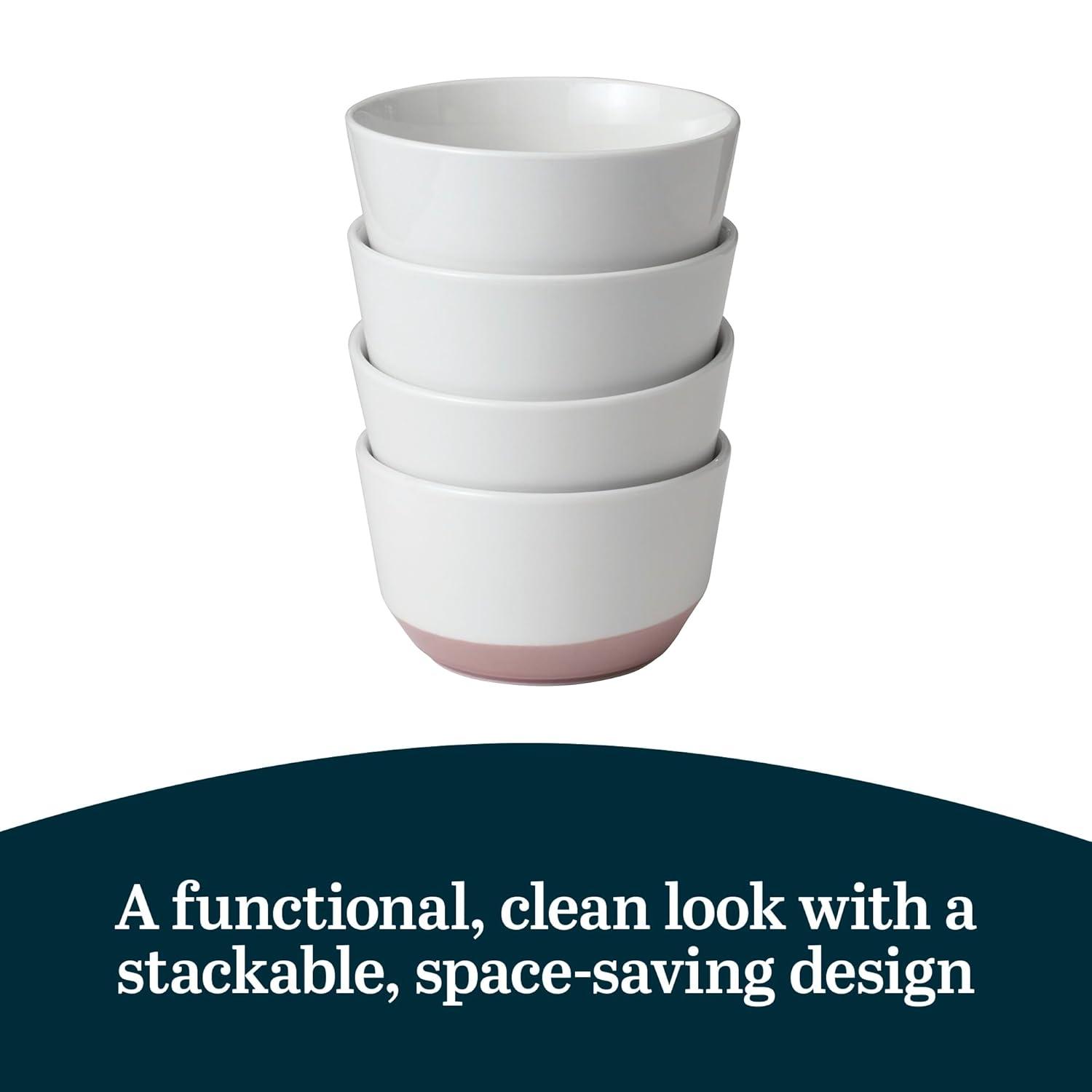 Austin Libbey 28-Ounce Porcelain Soup Salad Bowl, Set Of 4 (Set of 4)