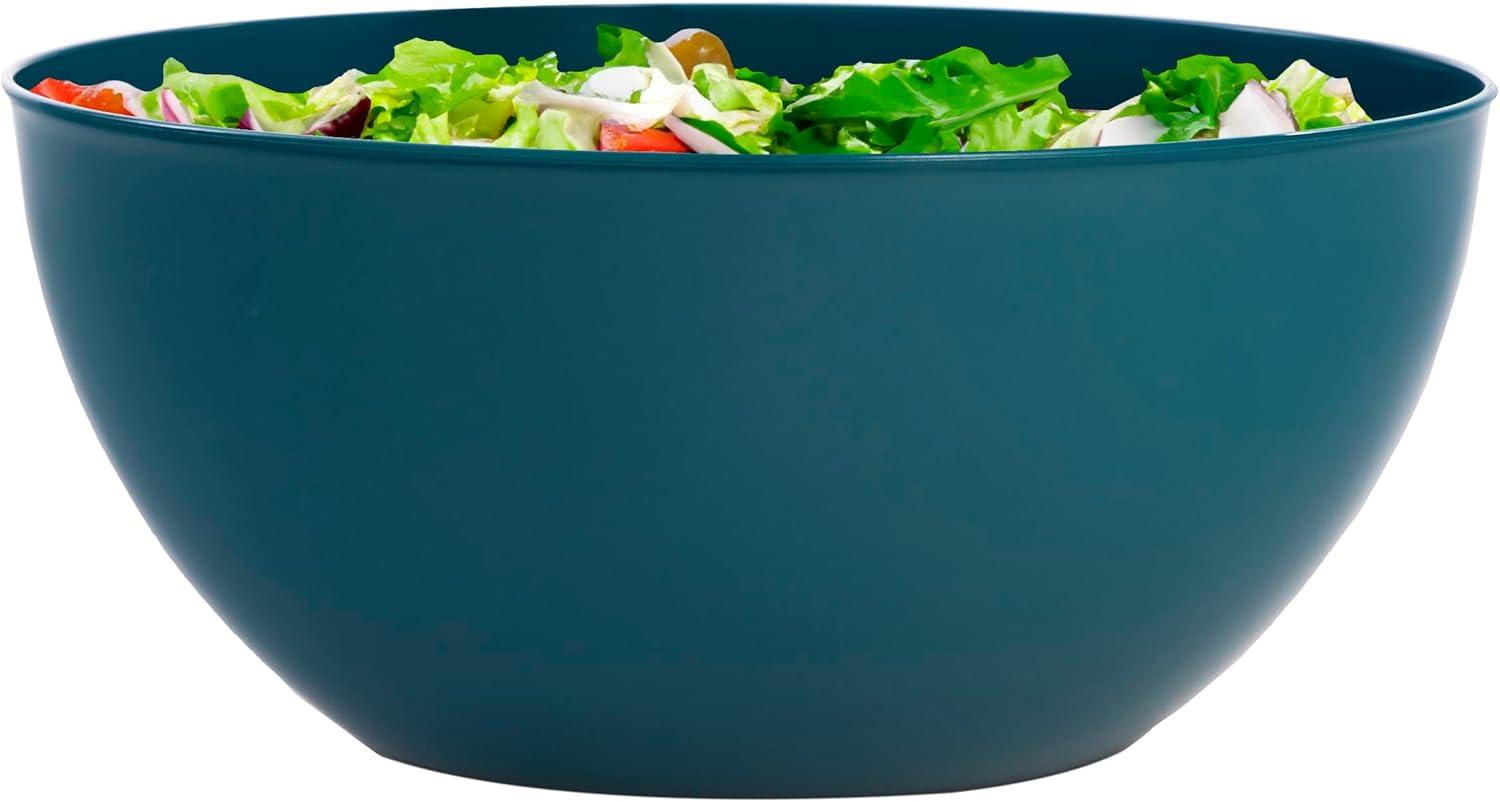 US Acrylic Vista Durable Plastic Salad and Serving 10-inch Bowls | Set of 4 in Coastal Colors | Reusable, BPA-free, Made in the USA | 135 oz. capacity
