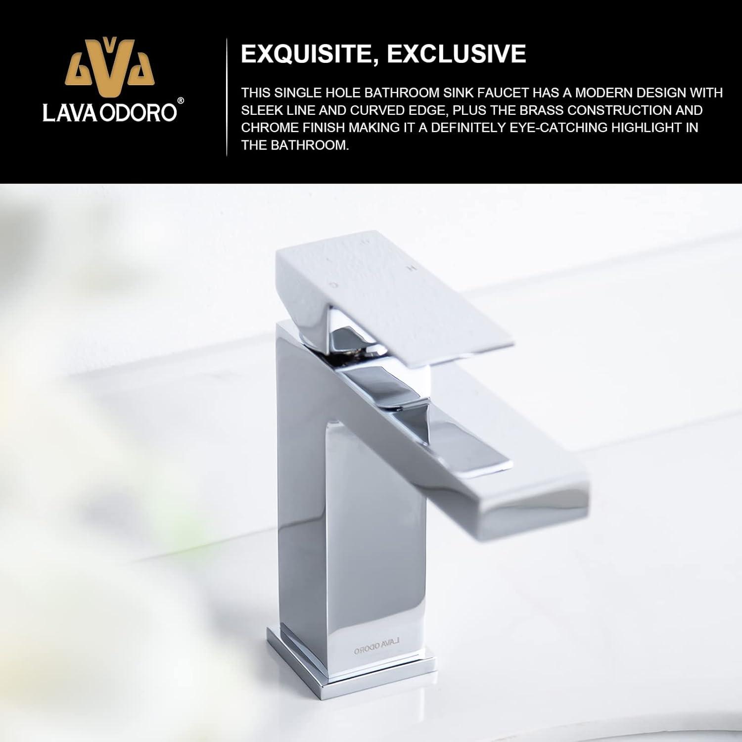 Single-handle Bathroom Faucet with Drain Assembly