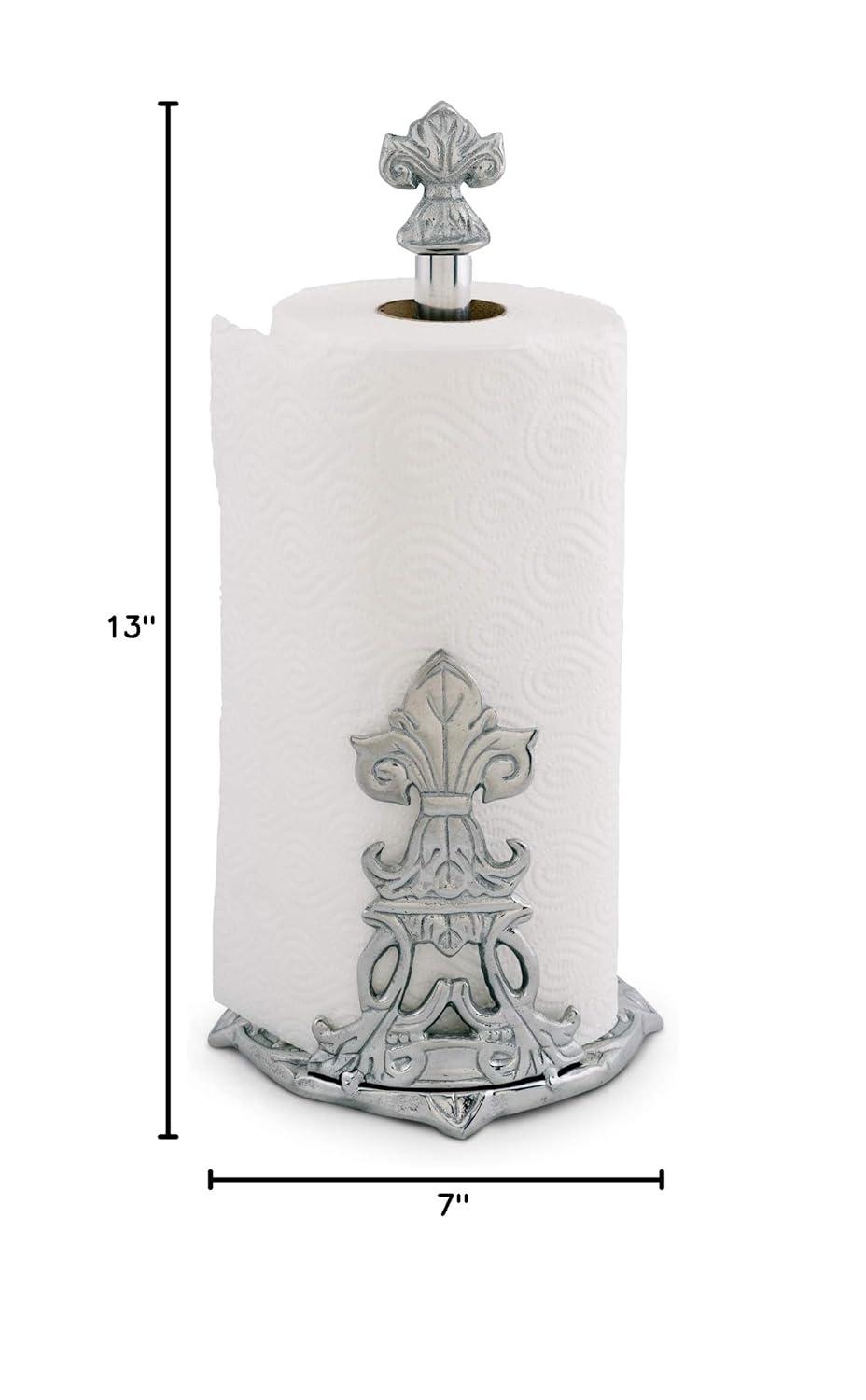 Arthur Court Designs Fleur De Lis Metal Paper Towel Holder