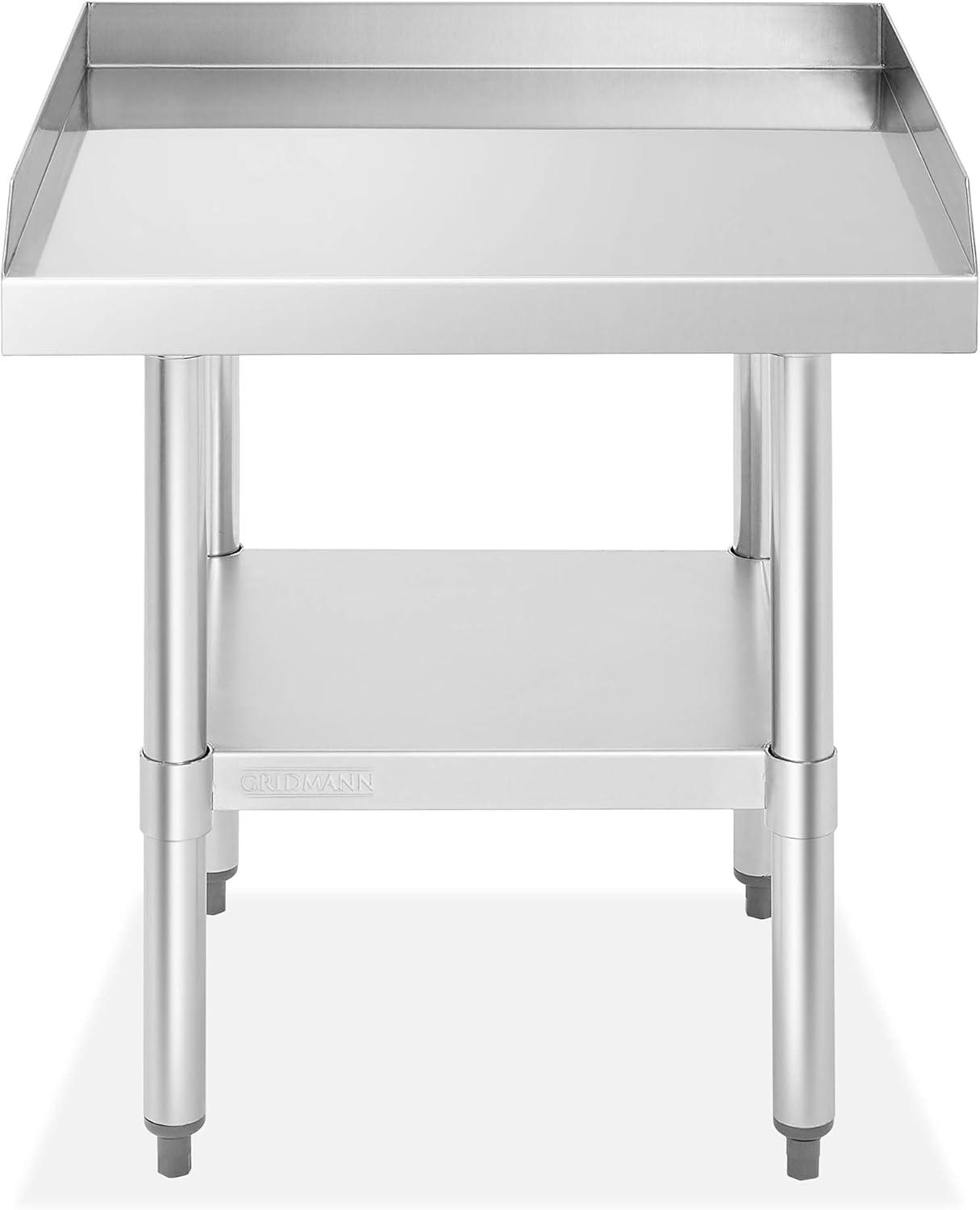 Stainless Steel Grill Table & Equipment Stand with Undershelf