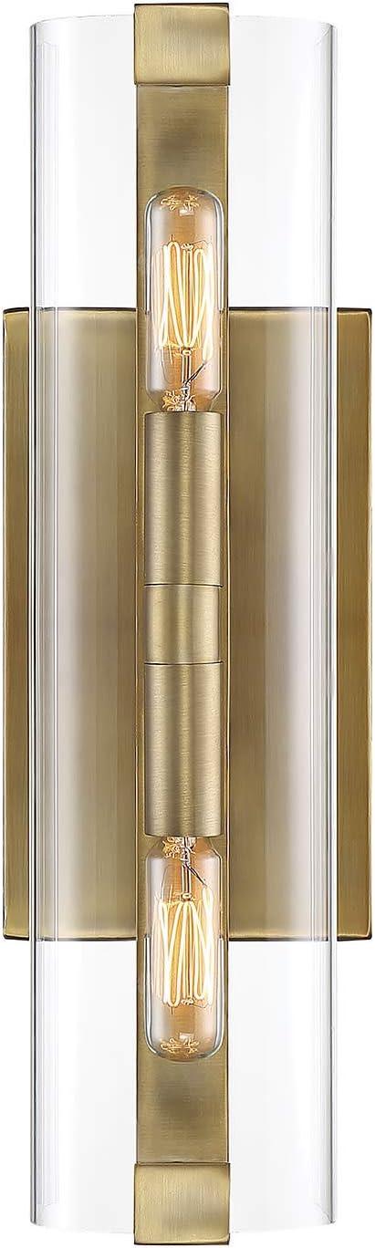 Savoy House Winfield 2 - Light Wall Light ,  Warm Brass