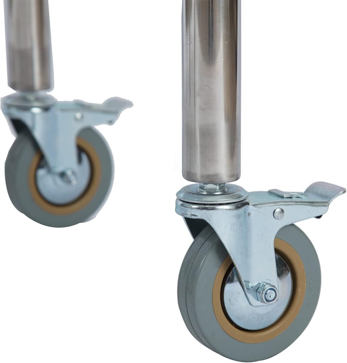 Amgood Stainless Steel Table With Wheels