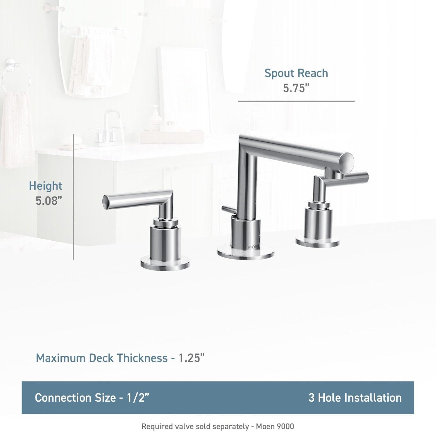 Moen Arris Widespread Bathroom Faucet with Drain Assembly TS43002