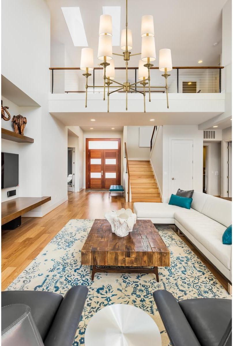 Z-Lite Emily 9 - Light Chandelier in  Rubbed Brass