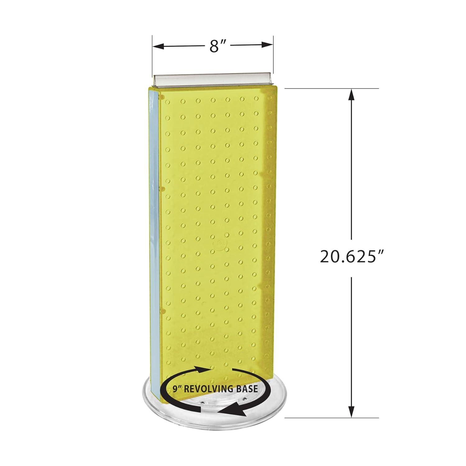 Revolving 8"W x 20.625"H Pegboard Counter Display