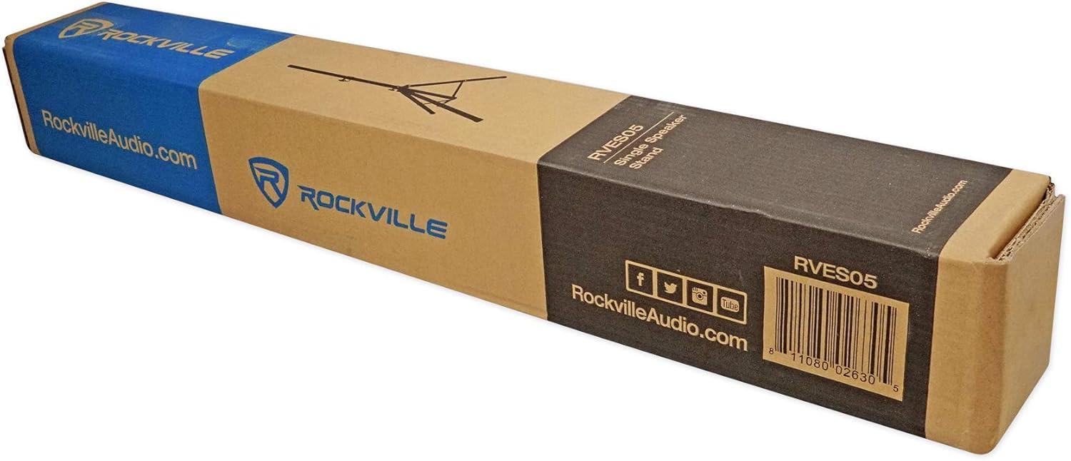 Rockville RVES05 Black Heavy Duty Tripod Pole-Mount DJ PA Speaker Stand