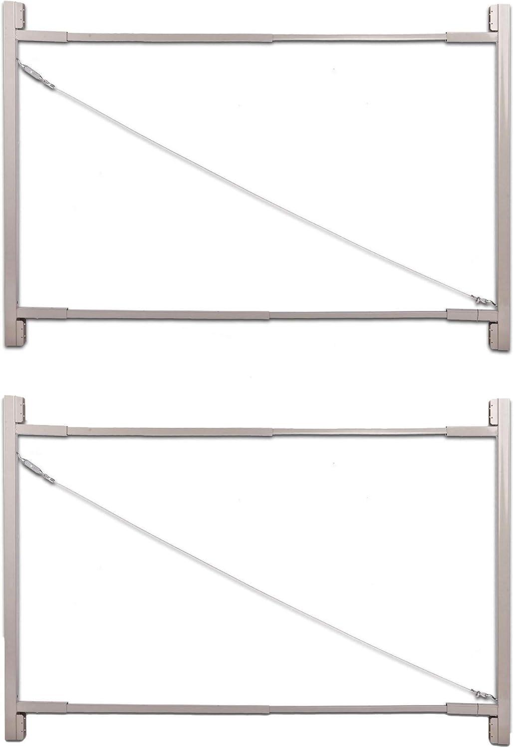 Adjust-A-Gate AG72 Steel Frame Anti Sag Gate Building Kit, 36 to 72 Inches Wide Opening Up To 6 Feet High Fence, 2 Pack