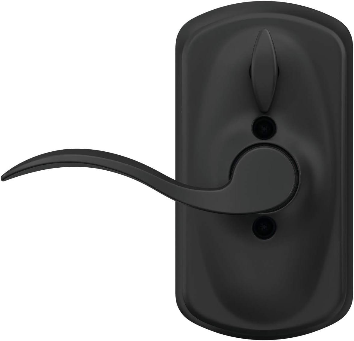 Matte Black Electronic Keypad Entry Lock with Wave Lever