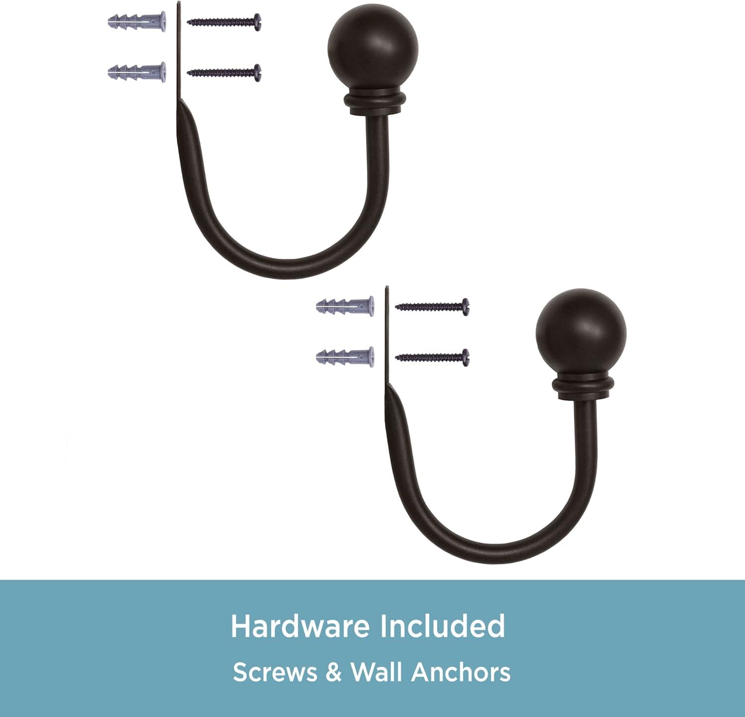 Kenney Kenney Decorative Ball Holdbacks For Curtains And Drapes (Set of 2)