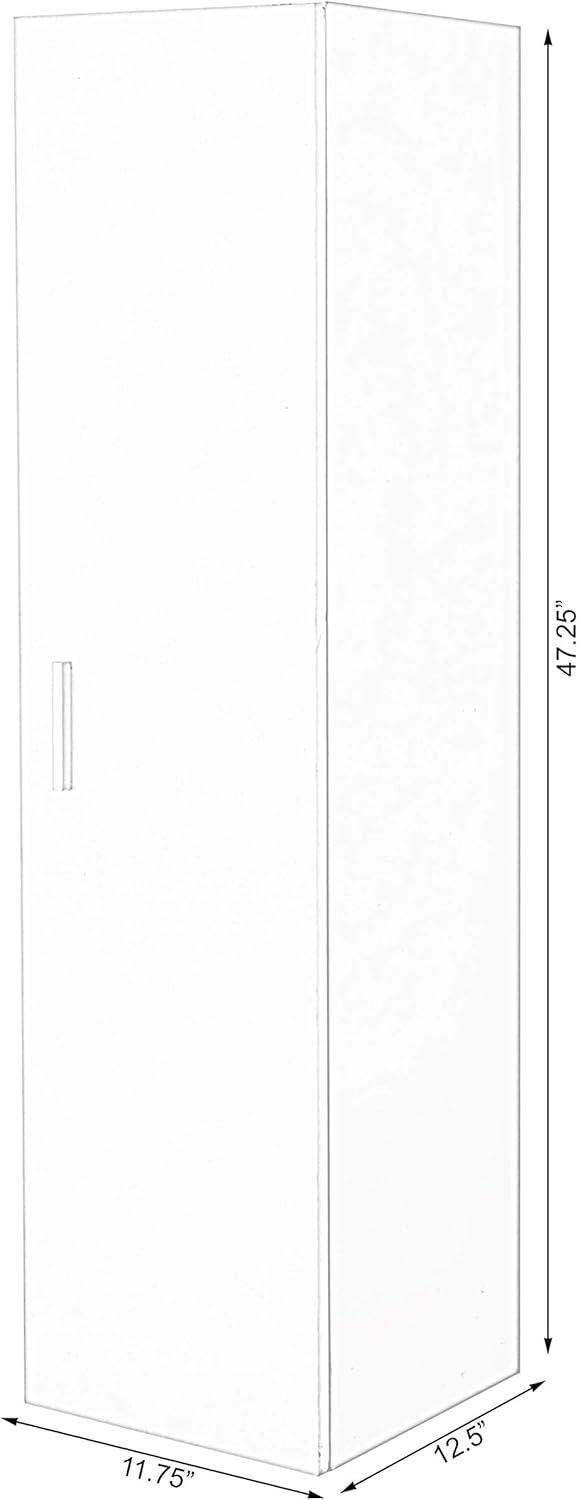 Modern Long Bathroom Wall Mounted Cabinet, White