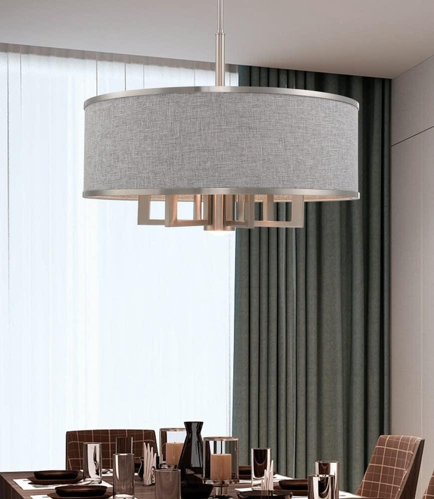 Livex Lighting Park Ridge 6 - Light Chandelier in Brushed Nickel