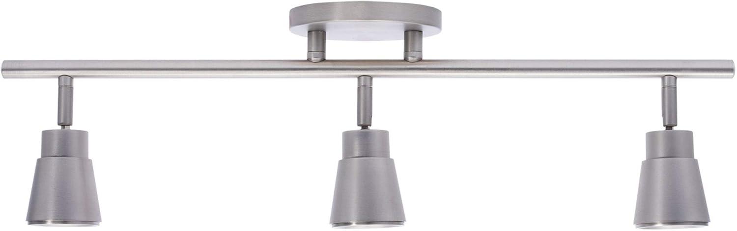 WAC Lighting Solo 3-Light LED Energy Star Aluminum Fixed Rail in Brushed Nickel