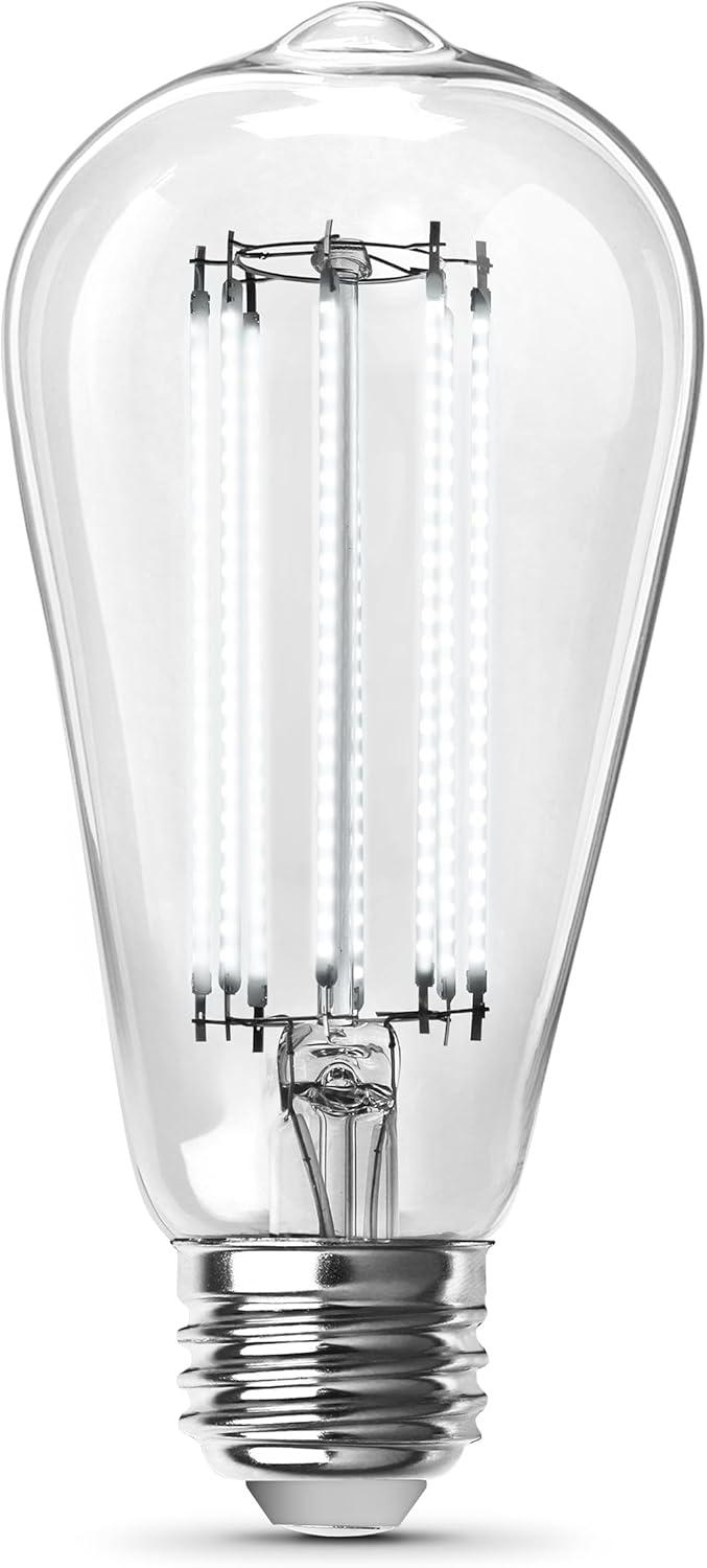 Feit Electric ST19 E26 (Medium) Filament LED Bulb Daylight 100 Watt Equivalence 2 pk