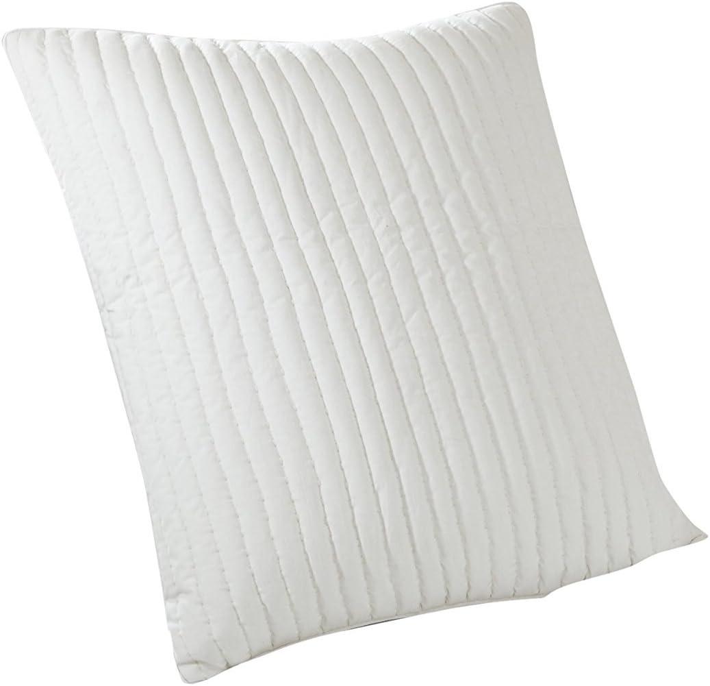 INK+IVY Camila 200TC Quilted Euro Sham, White