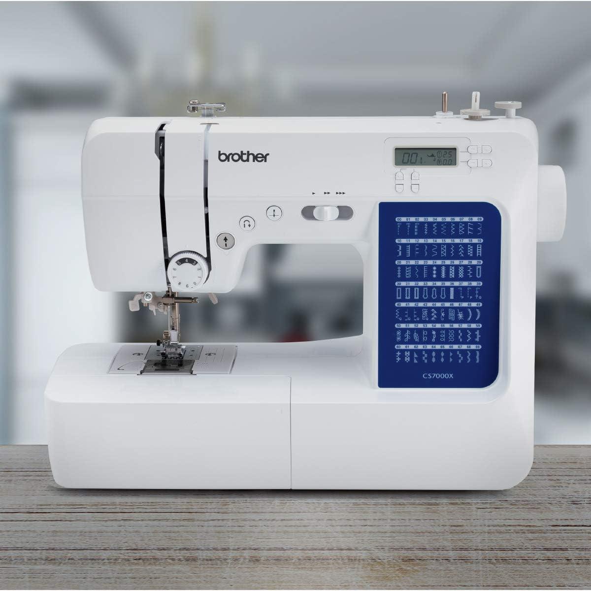 Brother CS7000X Durable Metal Frame Computerized Sewing Machine with Wide Table for Quilting