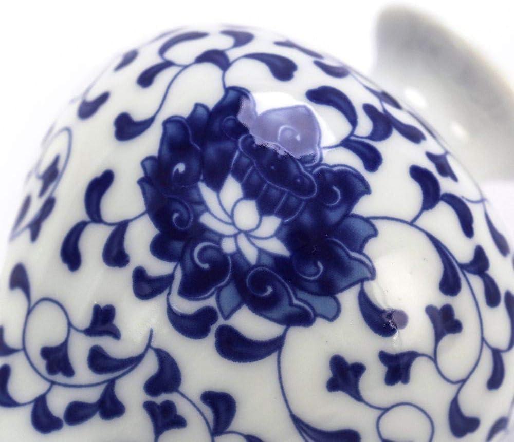 Blue and White Vase Set of 3, Cute Ceramic Bud vase in Bulk for Farmhouse Table Centerpiece Mini Vintage Vase for Rustic Wedding Decorations, Home Table Flower Decor