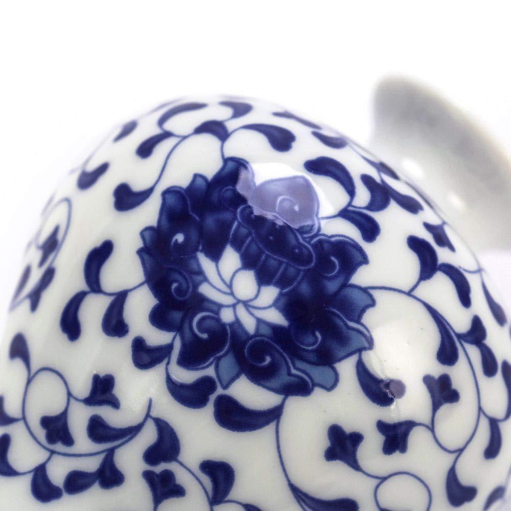 Blue and White Vase Set of 3, Cute Ceramic Bud vase in Bulk for Farmhouse Table Centerpiece Mini Vintage Vase for Rustic Wedding Decorations, Home Table Flower Decor