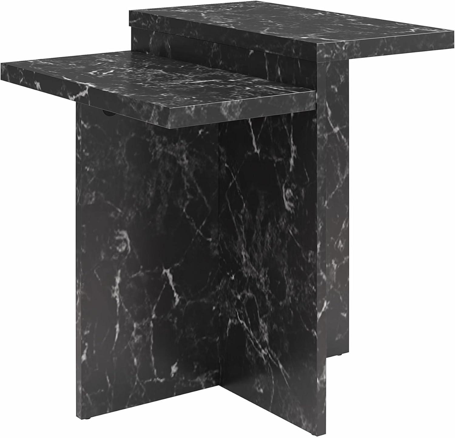 Brielle 24'' Tall Abstract End Table