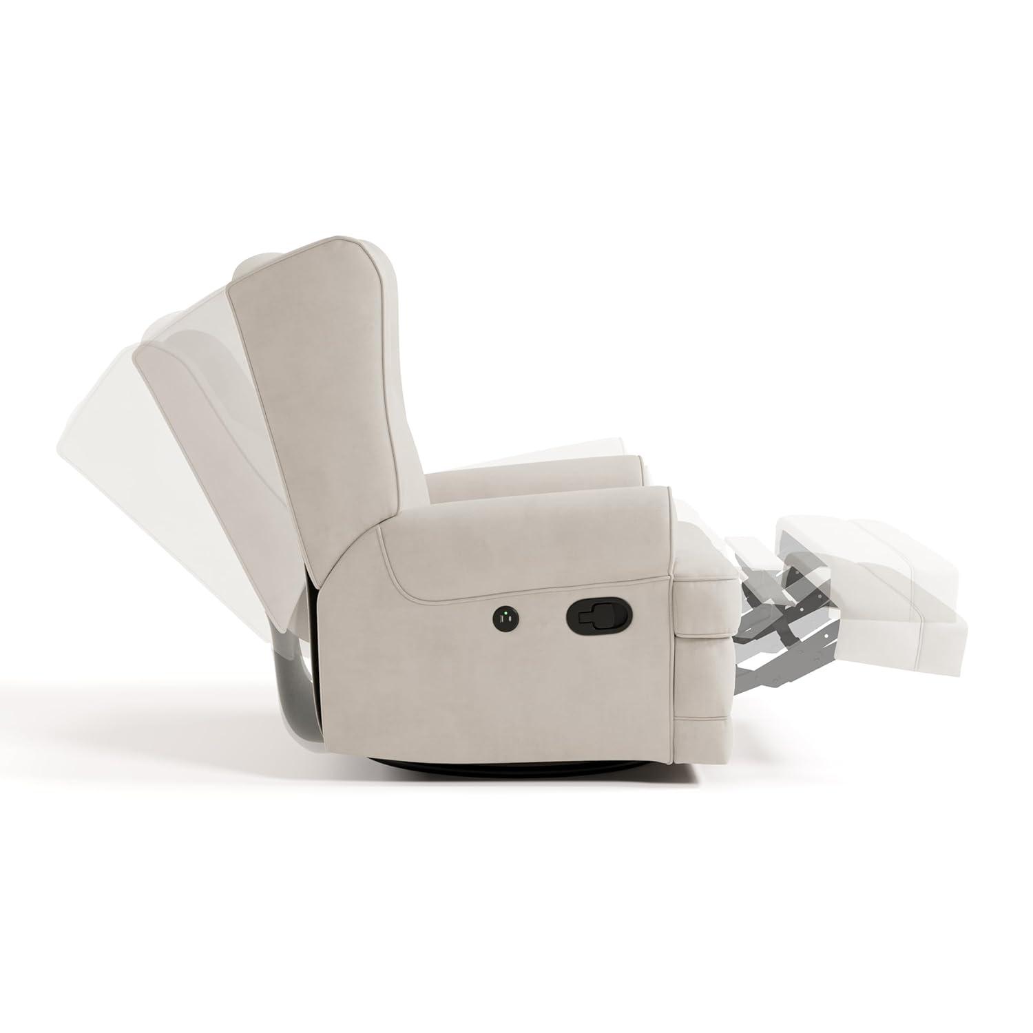Serenity Swivel Reclining Glider with USB