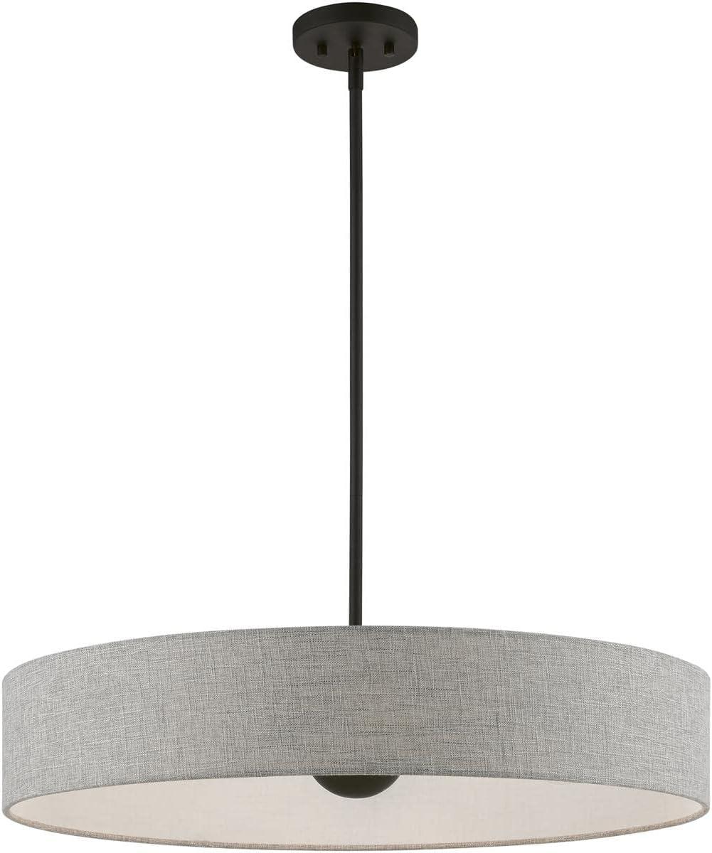 Livex Lighting Elmhurst 5 - Light Pendant in  Black