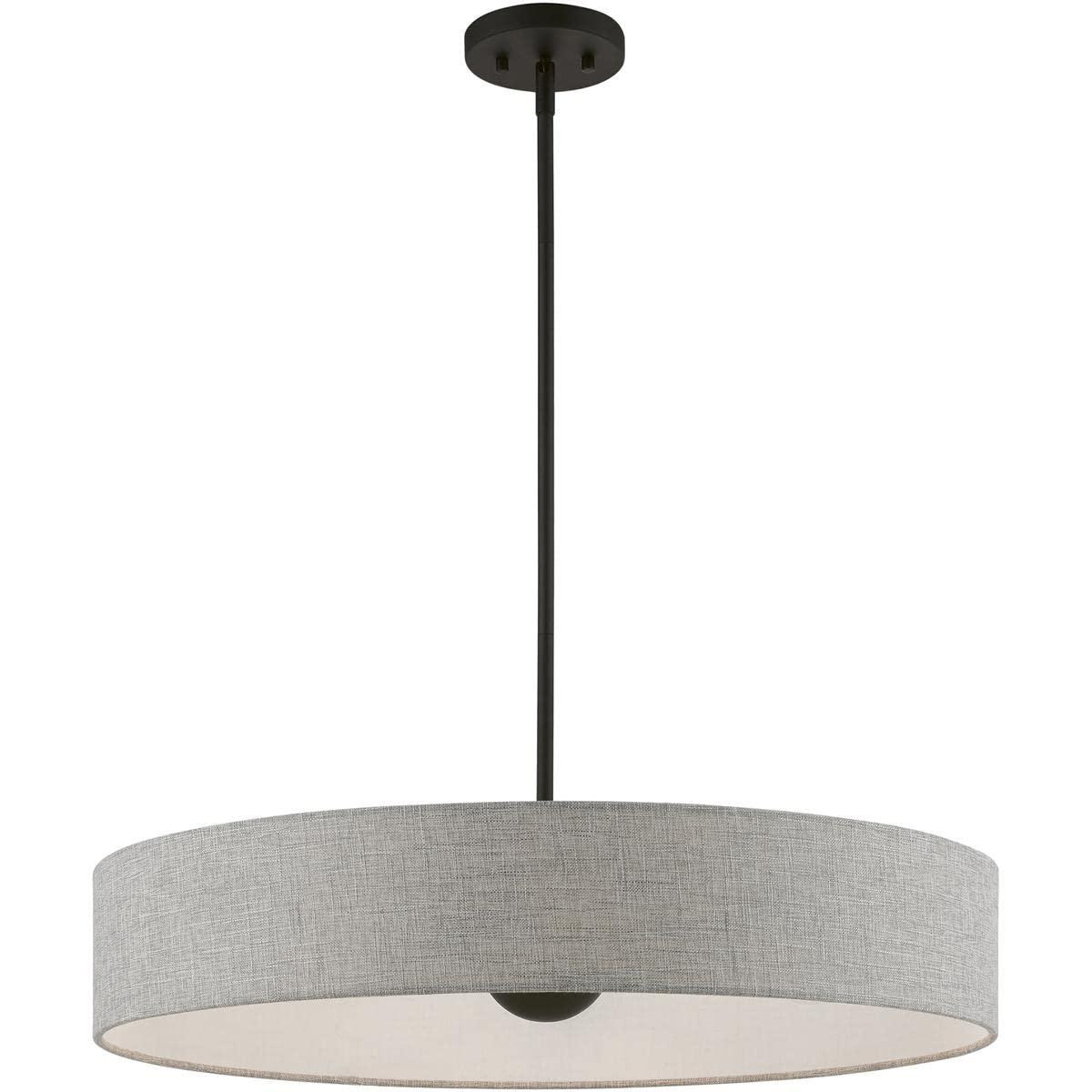 Livex Lighting Elmhurst 5 - Light Pendant in  Black