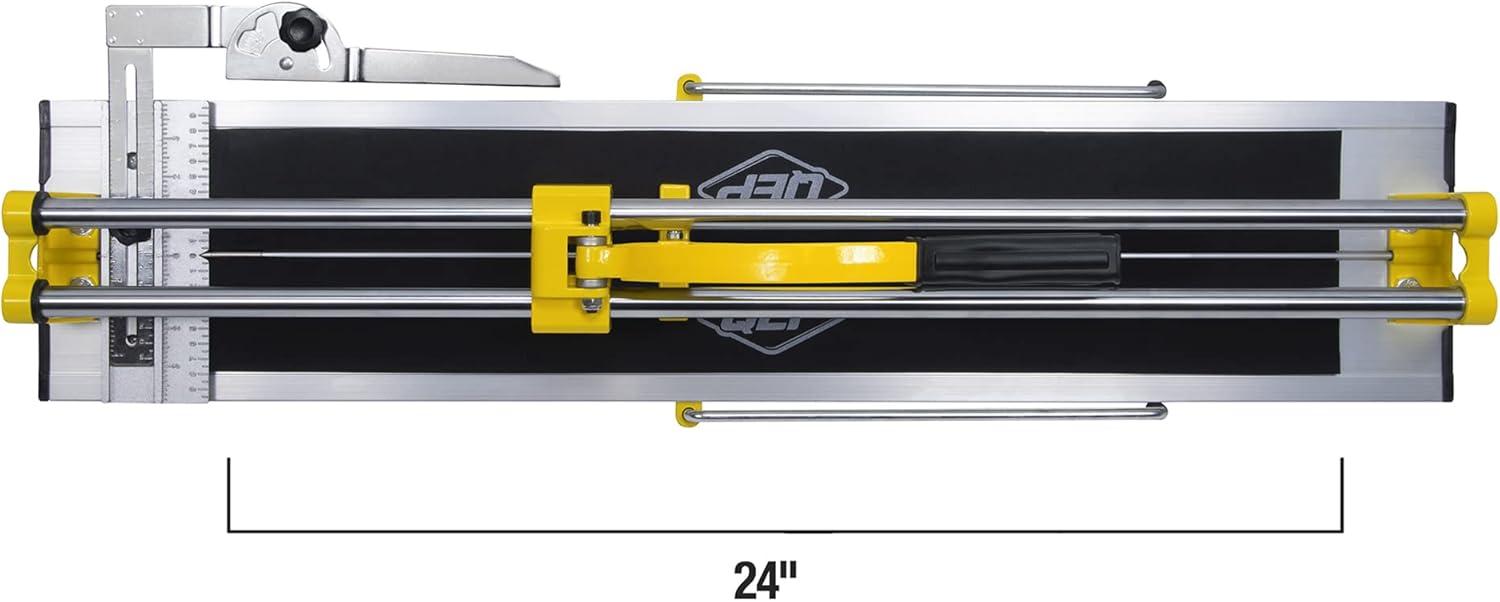 24-Inch Yellow Steel Manual Tile Cutter with Tungsten Carbide Wheel