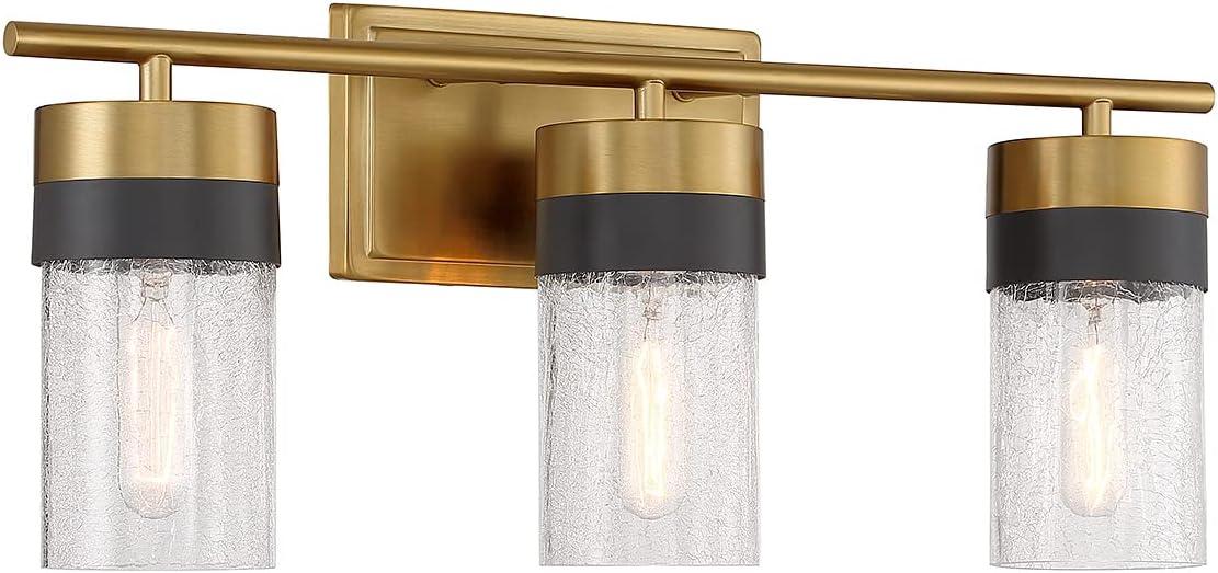 Savoy House Brickell 3 - Light Vanity in  Warm Brass