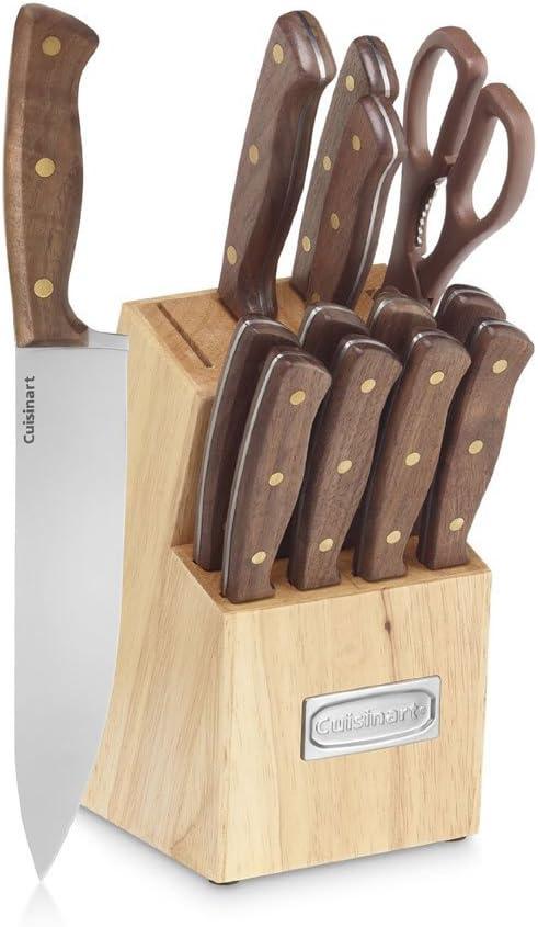 Cuisinart Cuisinart Advantage 14 Piece Triple-Rivet Knife Set and Wood Storage Block