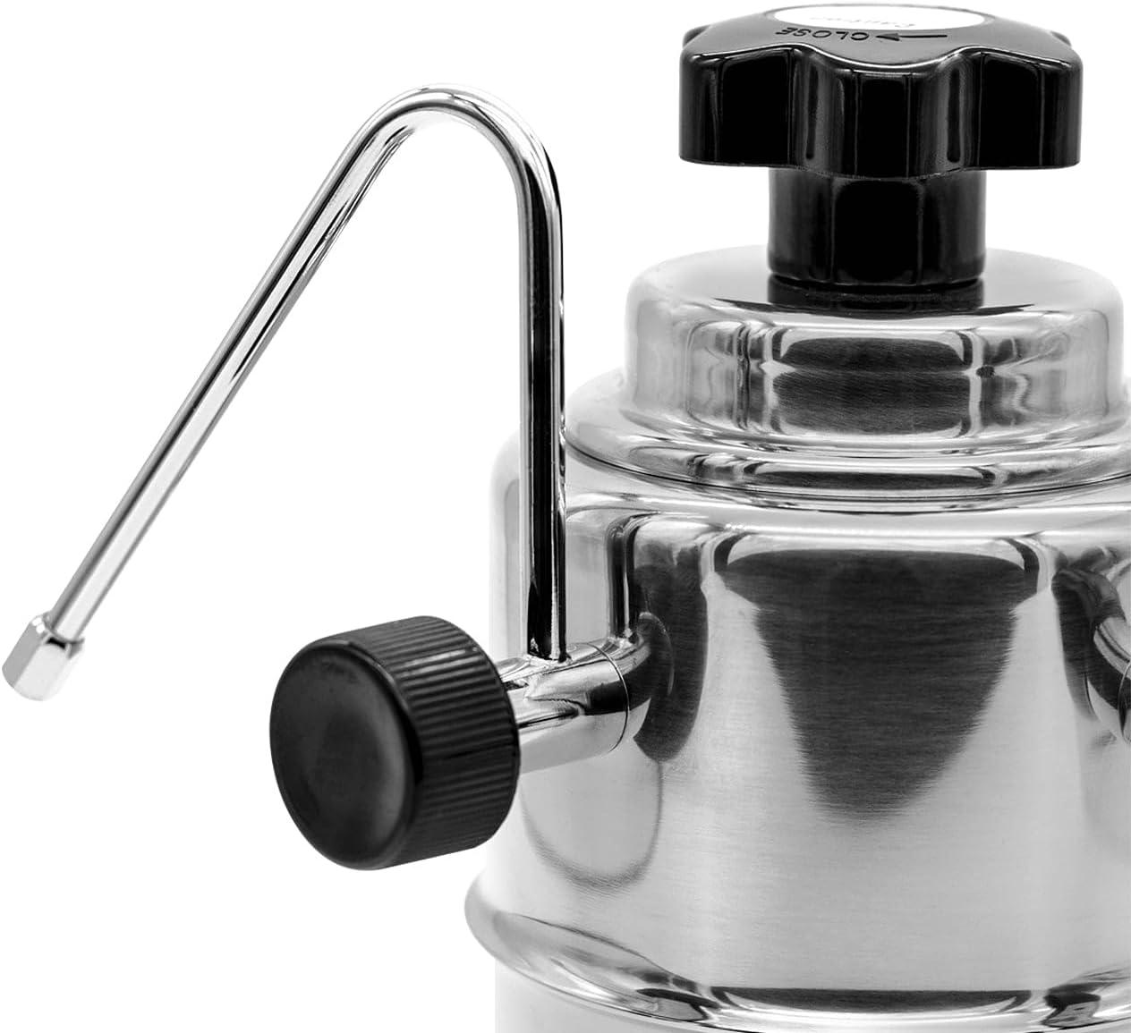 Compact Stainless Steel Stovetop Milk Frother and Steamer