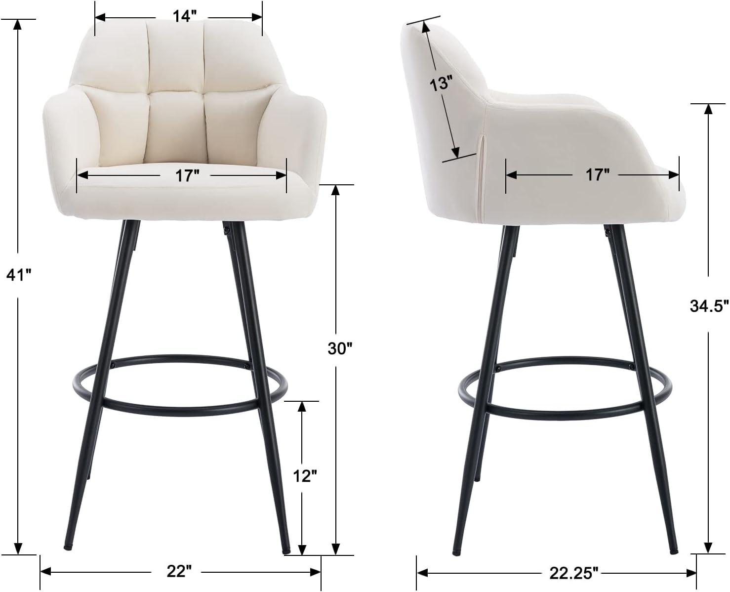 Irelyn PU Upholstered 30'' Bar Stool