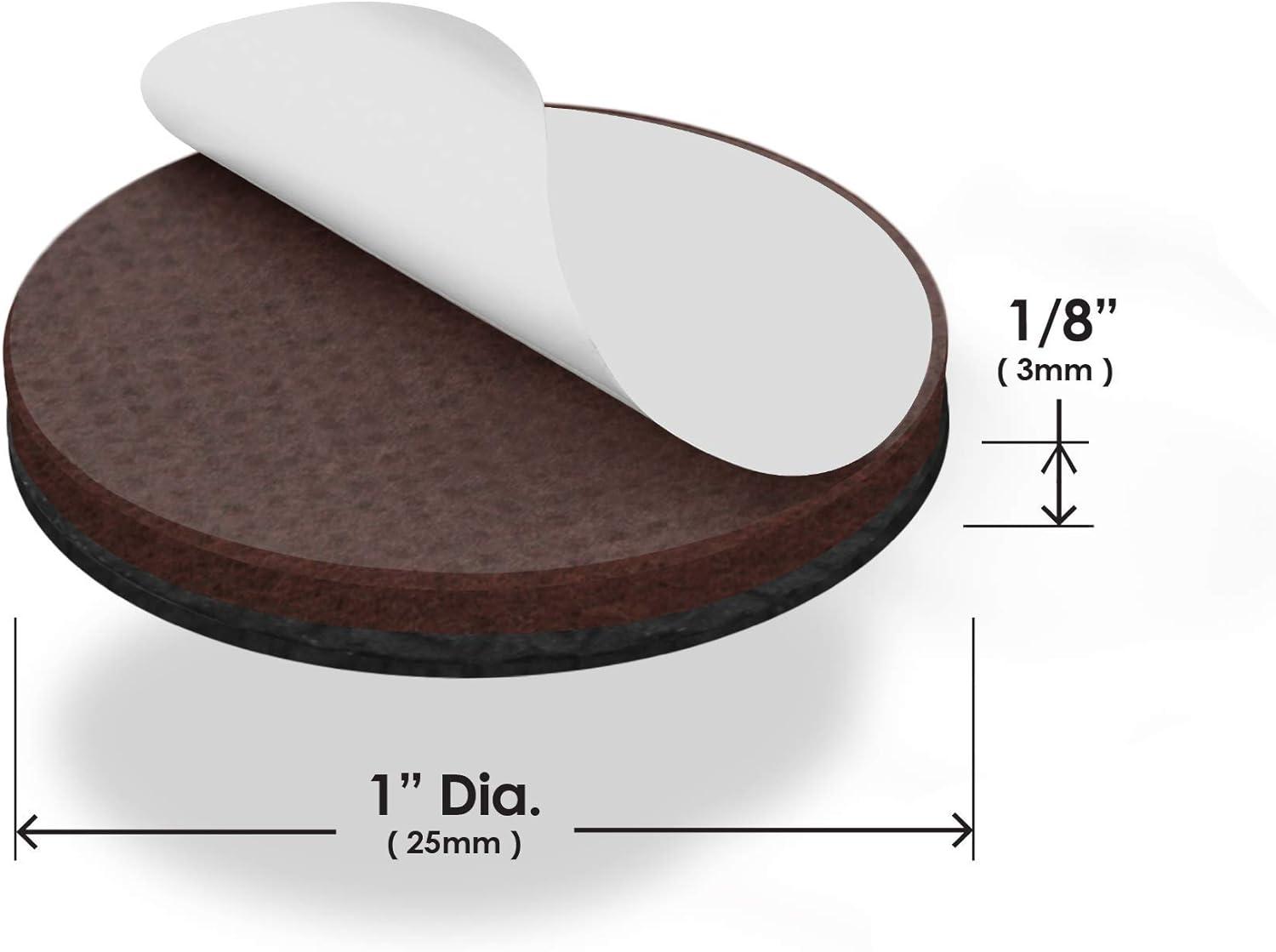 Slipstick Gorillapads Cb147 Non Slip Furniture Pads/Gripper Feet (Set Of 32) Self Adhesive Rubber Floor Protectors, 1 Inch Round, Black (Set of 32)