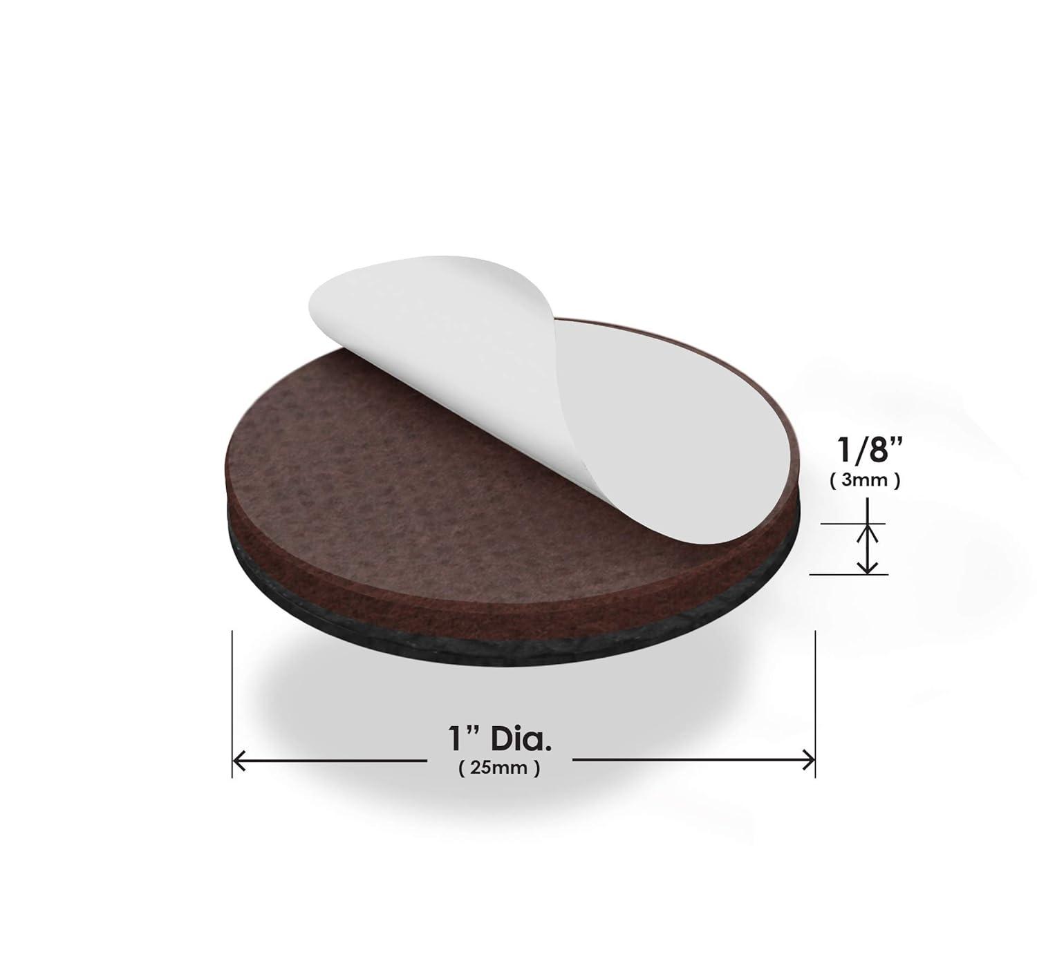 Slipstick Gorillapads Cb147 Non Slip Furniture Pads/Gripper Feet (Set Of 32) Self Adhesive Rubber Floor Protectors, 1 Inch Round, Black (Set of 32)