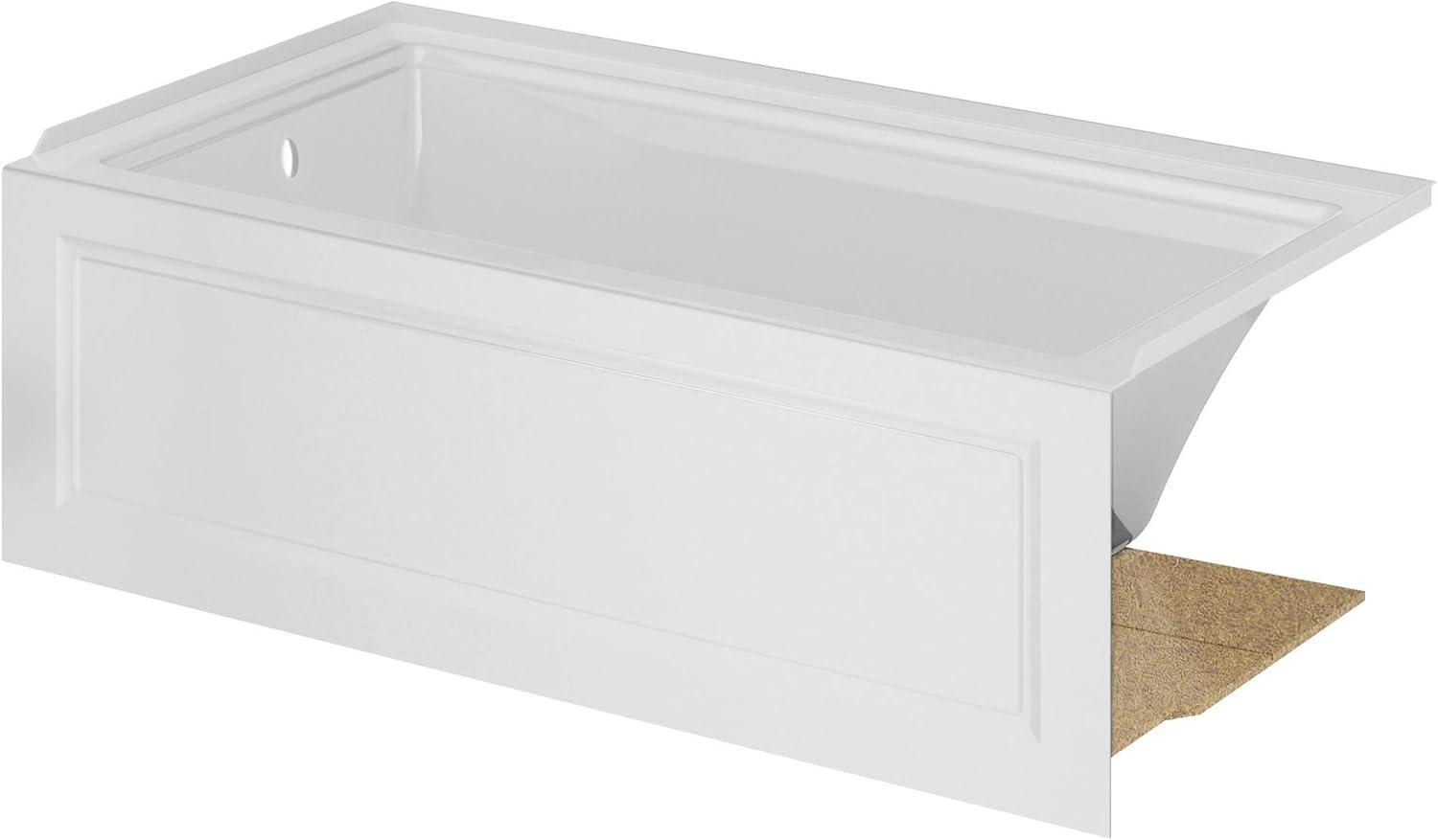 Town Square S 60'' x 30'' Alcove / Tile In Soaking Fiberglass Bathtub