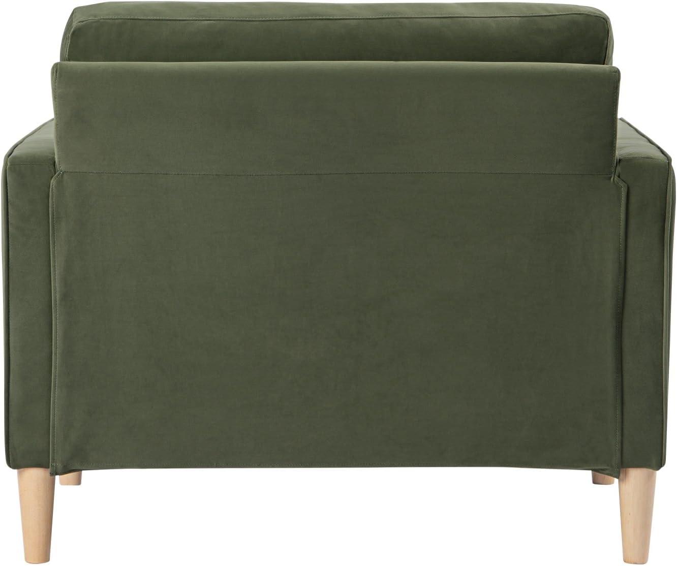 Lifestyle Solutions Lorelei Lounge Chair, Olive Fabric